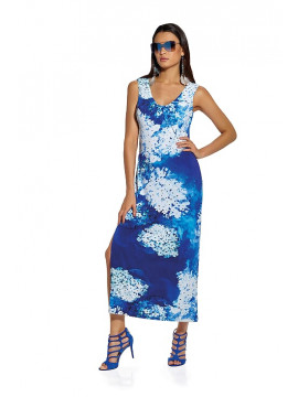 Roidal Blue Flower Dress